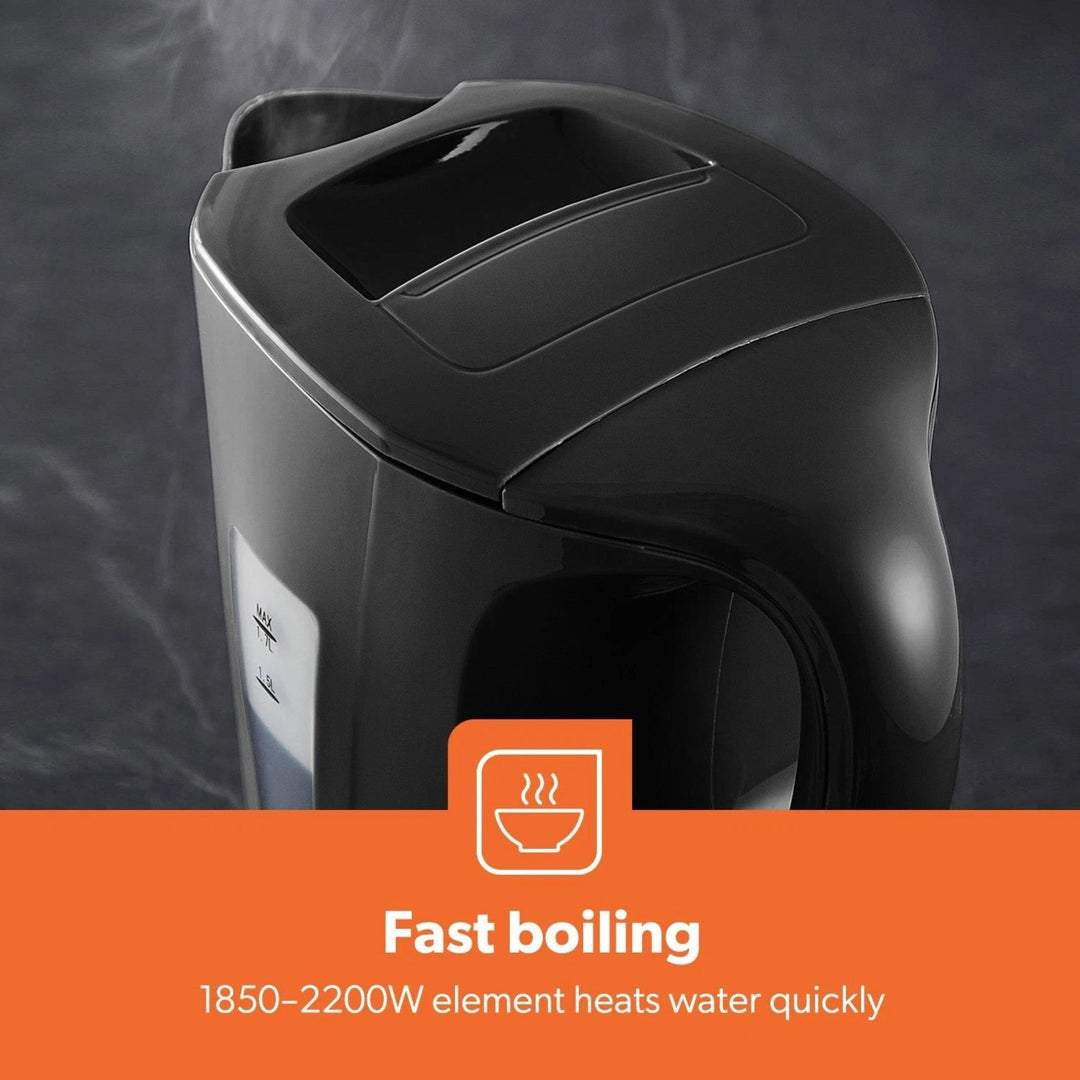 Geepas Jug Kettle 1.7L 2200W Fast Boil Black