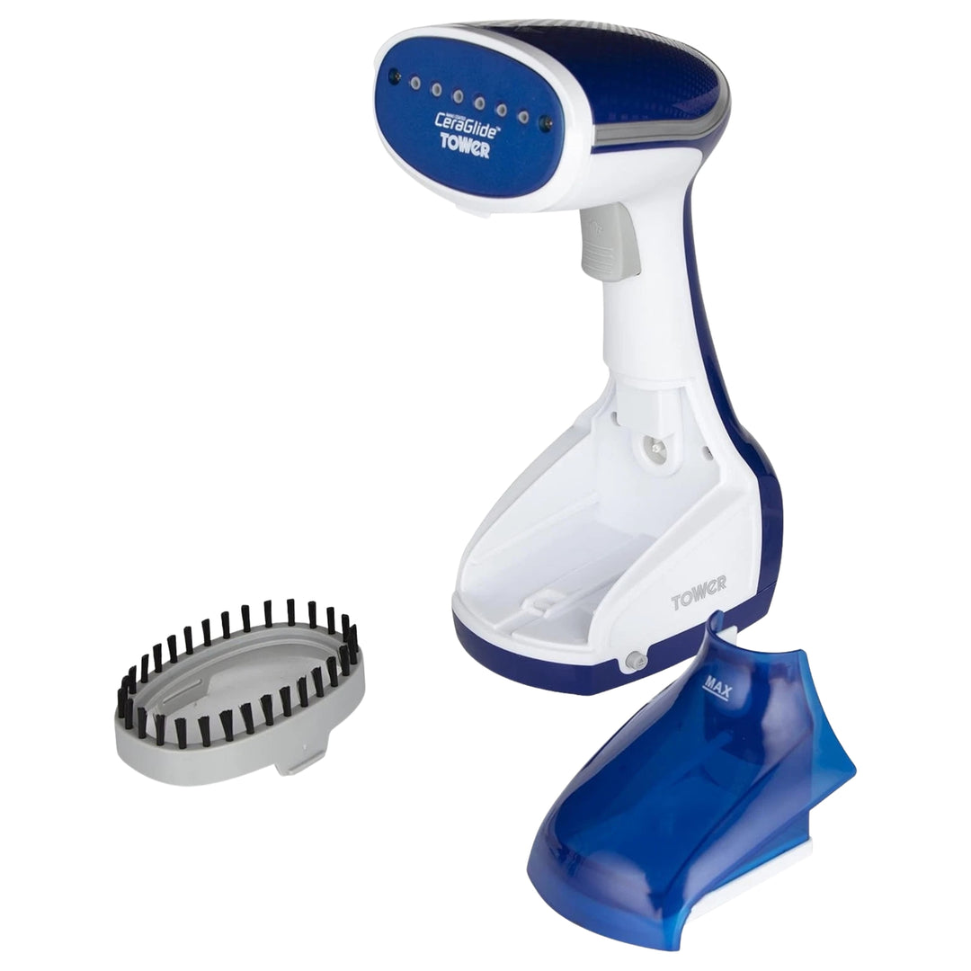 Tower Ceraglide Garment Steamer 1000W Ceramic Blue