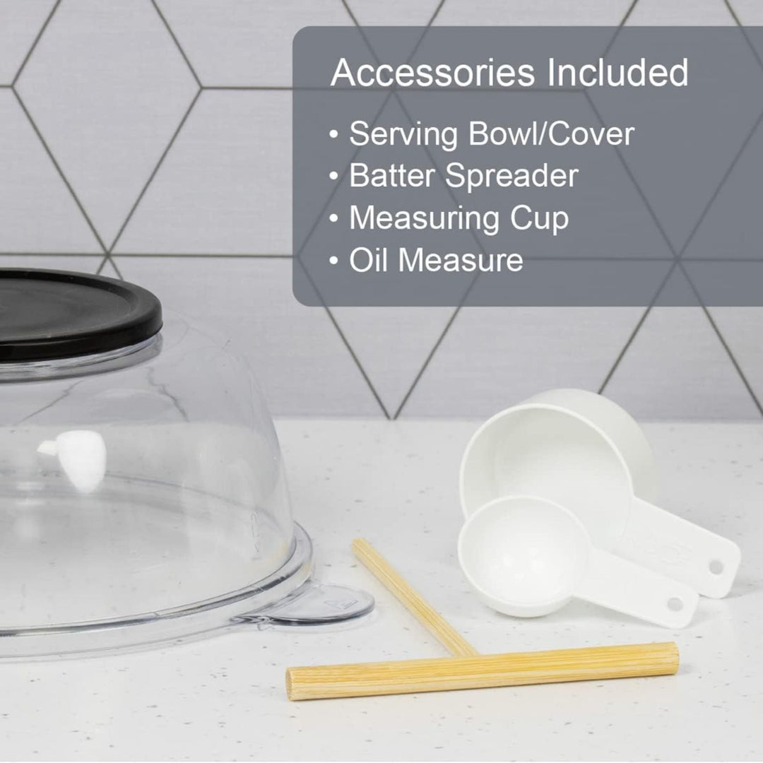 Quest 2 in 1 Popcorn Crepe Pancake Maker Non Stick