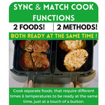 Load image into Gallery viewer, Domestic King 7L Dual Basket Digital Air Fryer 2400W
