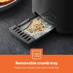 Load image into Gallery viewer, Geepas 2 Slice Toaster 650W 6 Levels Black