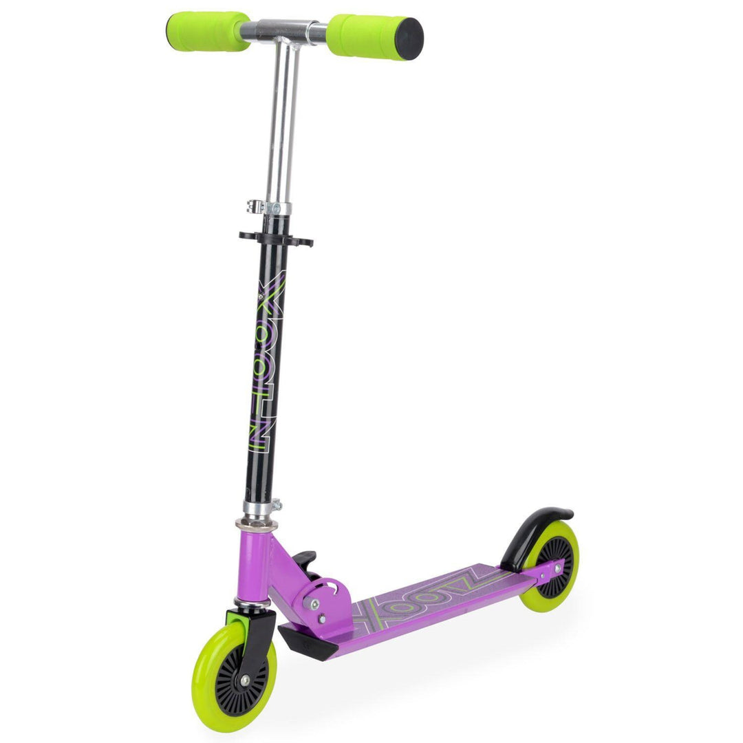 Xootz Kids Folding Kick Scooter Adjustable Purple