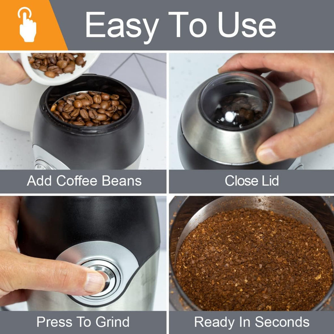 Quest Compact Coffee Grinder Stainless Steel