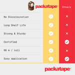Load image into Gallery viewer, Brown Parcel Tape 6 Pack Strong Packing Tape