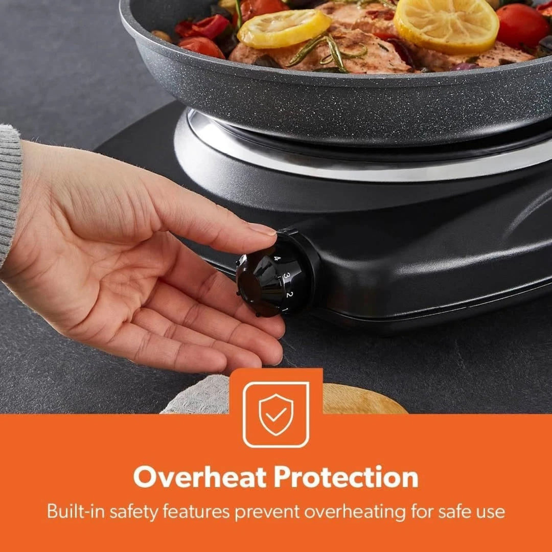 Geepas Single Ceramic Hot Plate 1200W Portable
