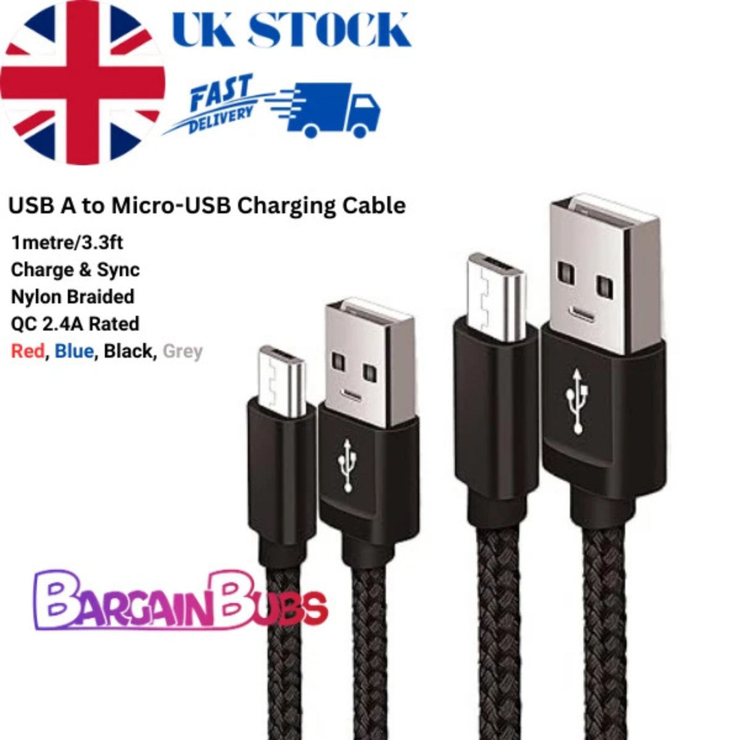CBase USB A Micro USB Charging Cable 1m Data Sync