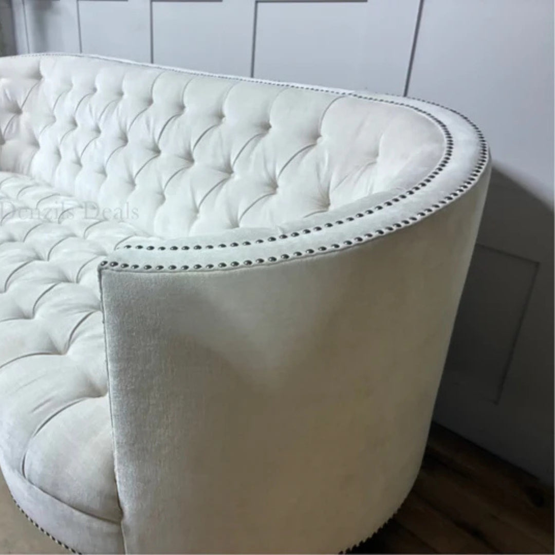 Georgian Tufted Sofa Curved Back RRP £3699