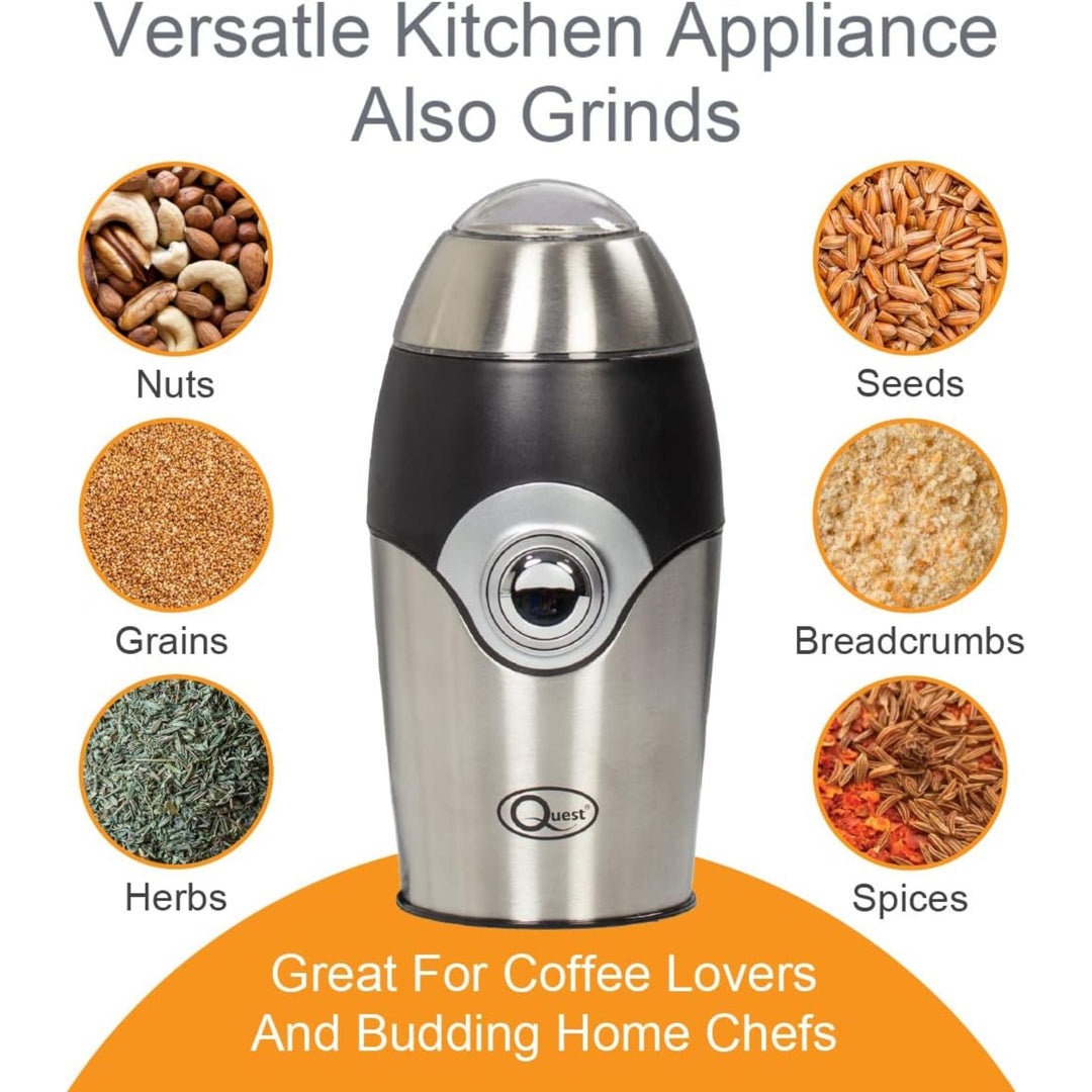 Quest Compact Coffee Grinder Stainless Steel