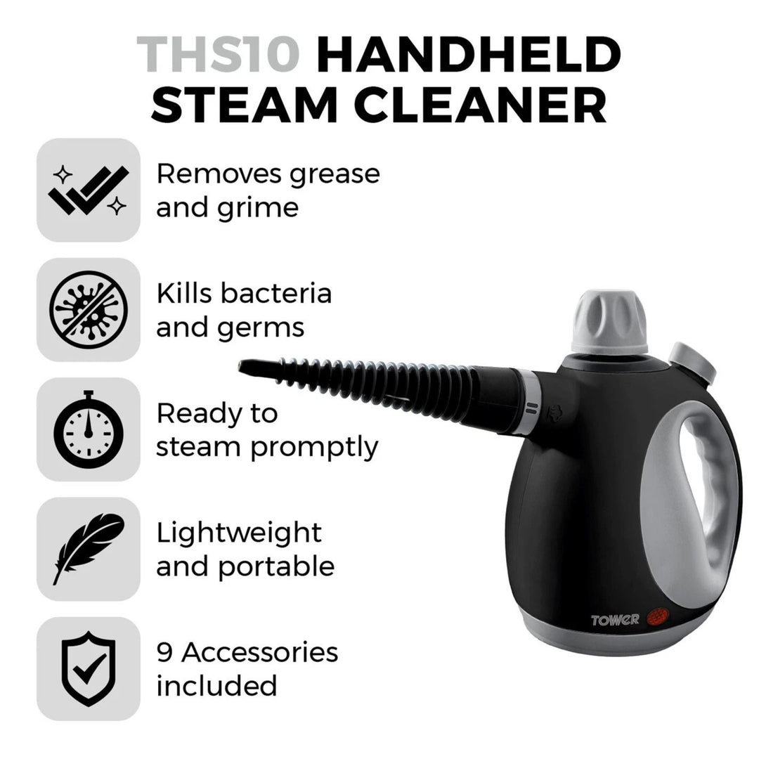 Tower Handheld Steam Cleaner 1050W Multi Surface