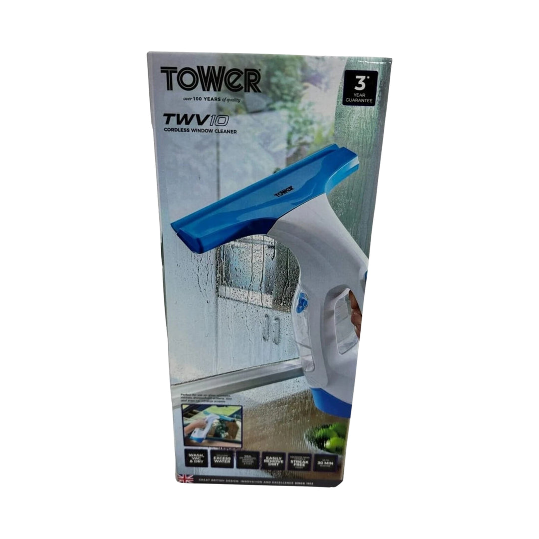 Tower Cordless Window Vacuum 20W Rechargeable Blue
