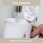 Load image into Gallery viewer, Quest Dual Voltage Travel Kettle 0.5L 2 Cups White