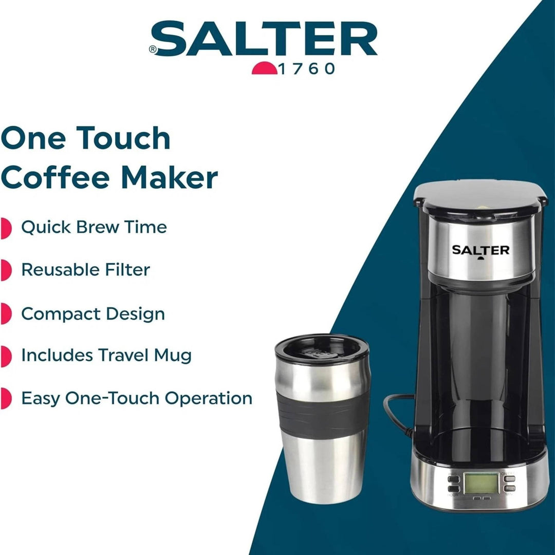 Salter Personal Coffee Machine 750W Travel Mug