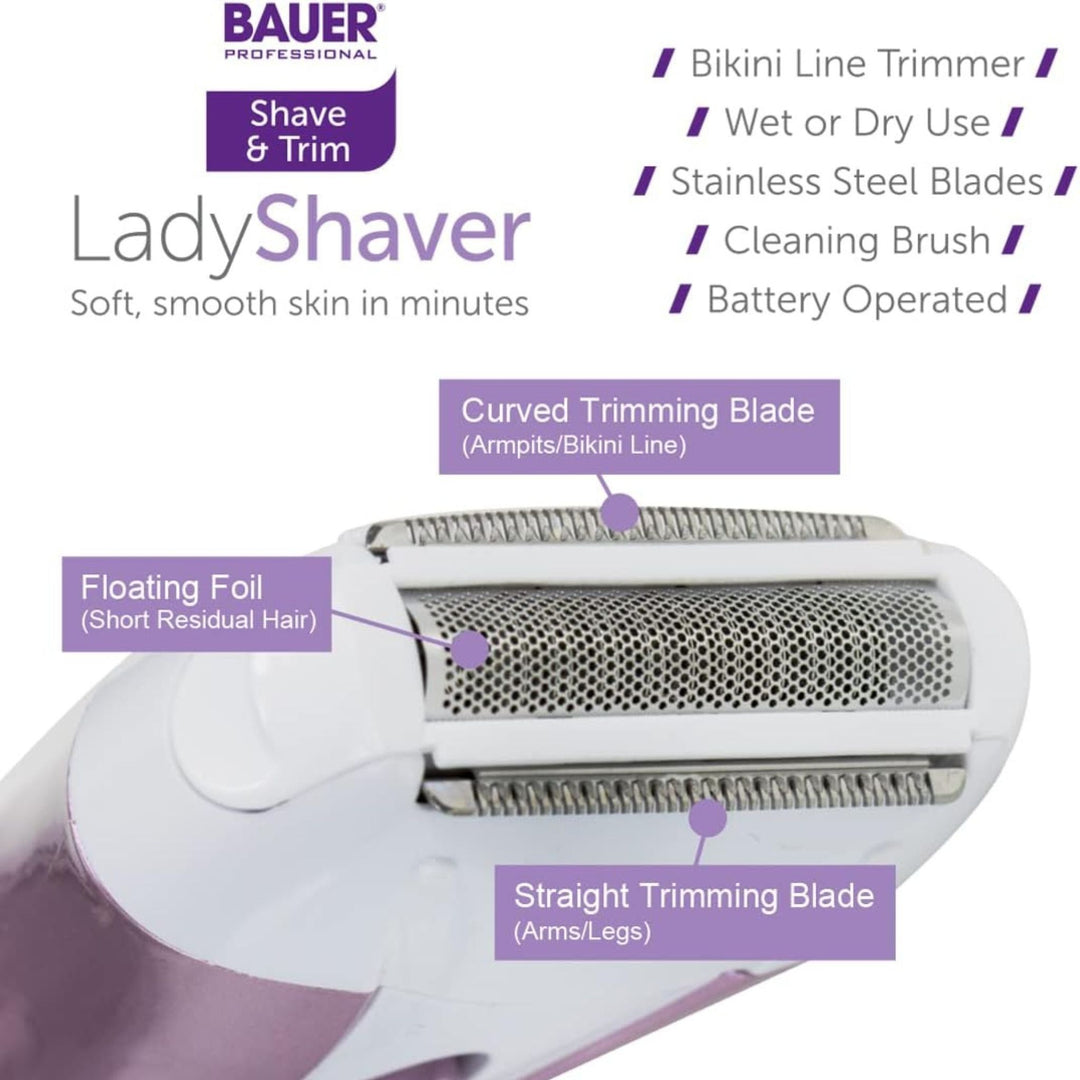 Bauer Soft & Smooth Ladies Foil Shaver Bikini Trimmer