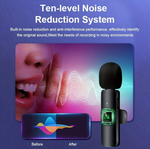 Load image into Gallery viewer, K9 Wireless Microphone 2.4GHz Plug Play Noise Cancel