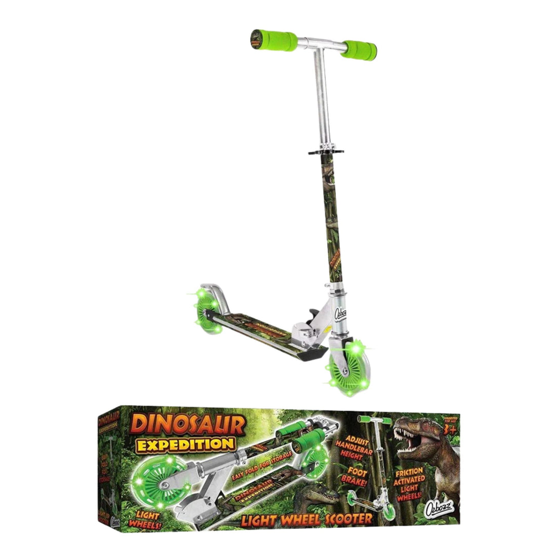 Kids Dinosaur Push Scooter Light Up Wheels Ages 3+