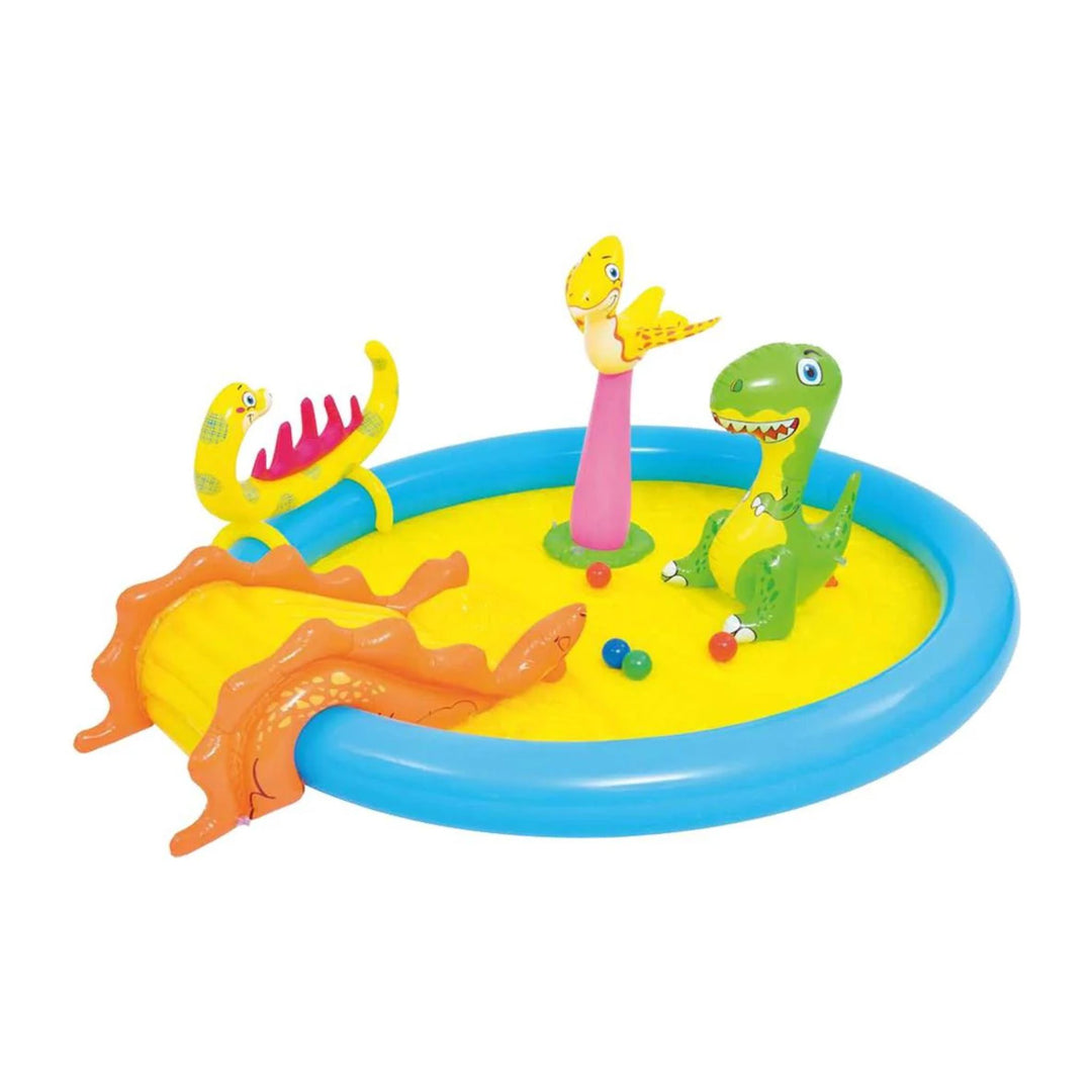 Sun Club Dinosaur Play Pool Slide Water Spray
