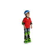 Elektra Hardshell Elbow and Knee Pad Green for Kids Boys Girls
